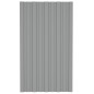 vidaXL Panel para tejado acero galvanizado gris 36 unidades 80x45 cm vidaXL Panel para tejado acero galvanizado gris 36 unidades 80x45 cm