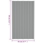 vidaXL Panel para tejado acero galvanizado gris 36 unidades 80x45 cm vidaXL Panel para tejado acero galvanizado gris 36 unidades 80x45 cm