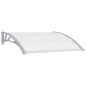 vidaXL Marquesina para puerta PC gris y transparente 120x80 cm vidaXL Marquesina para puerta PC gris y transparente 120x80 cm