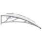 vidaXL Marquesina para puerta PC gris y transparente 120x80 cm vidaXL Marquesina para puerta PC gris y transparente 120x80 cm