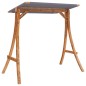 vidaXL Estructura columpio techo antracita madera curvada acabado teca vidaXL Estructura columpio techo antracita madera curvada acabado teca