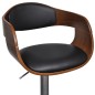 vidaXL Taburete de barra de cocina madera curvada y cuero sintético vidaXL Taburete de barra de cocina madera curvada y cuero sintético