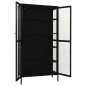 vidaXL Vitrina de acero y vidrio templado negra 90x40x180 cm vidaXL Vitrina de acero y vidrio templado negra 90x40x180 cm