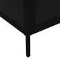 vidaXL Vitrina de acero y vidrio templado negra 90x40x180 cm vidaXL Vitrina de acero y vidrio templado negra 90x40x180 cm