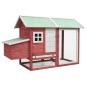 vidaXL Gallinero madera maciza de pino y abeto rojo 170x81x110 cm vidaXL Gallinero madera maciza de pino y abeto rojo 170x81x110 cm