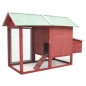 vidaXL Gallinero madera maciza de pino y abeto rojo 170x81x110 cm vidaXL Gallinero madera maciza de pino y abeto rojo 170x81x110 cm