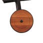 vidaXL Tumbona ajustable de madera maciza de acacia y patas de acero vidaXL Tumbona ajustable de madera maciza de acacia y patas de acero