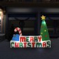 vidaXL Árbol de Navidad inflable Merry Christmas con LEDs 240x188 cm vidaXL Árbol de Navidad inflable Merry Christmas con LEDs 240x188 cm