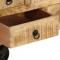 vidaXL Mesa de centro de madera de mango rugosa 70x70x40 cm vidaXL Mesa de centro de madera de mango rugosa 70x70x40 cm