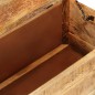 vidaXL Mesa de centro de madera de mango rugosa 70x70x40 cm vidaXL Mesa de centro de madera de mango rugosa 70x70x40 cm