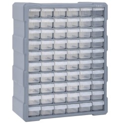vidaXL Organizador multicajones con 60 cajones 38x16x47,5 cm