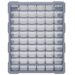 vidaXL Organizador multicajones con 60 cajones 38x16x47,5 cm