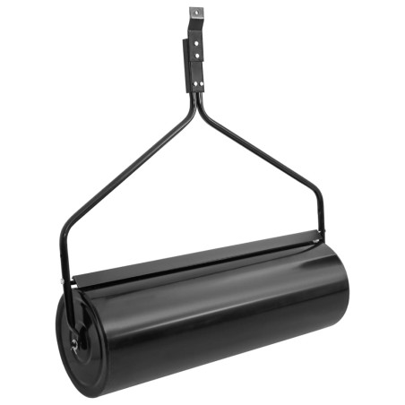 vidaXL Rodillo para césped de jardín hierro negro 63 L