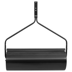 vidaXL Rodillo para césped de jardín hierro negro 63 L