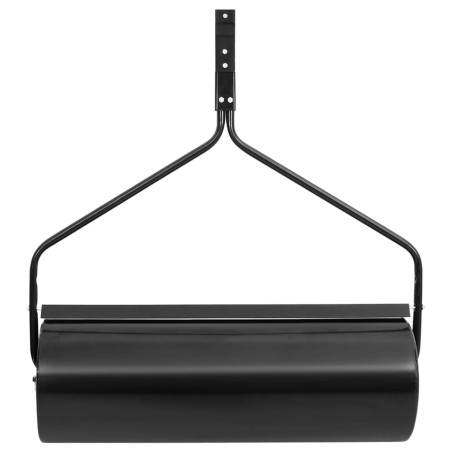 vidaXL Rodillo para césped de jardín hierro negro 63 L