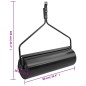 vidaXL Rodillo para césped de jardín hierro negro 63 L vidaXL Rodillo para césped de jardín hierro negro 63 L
