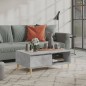 vidaXL Mesa de centro madera contrachapada gris hormigón 90x60x35 cm vidaXL Mesa de centro madera contrachapada gris hormigón 90x60x35 cm