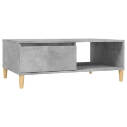 vidaXL Mesa de centro madera contrachapada gris hormigón 90x60x35 cm