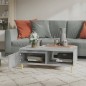 vidaXL Mesa de centro madera contrachapada gris hormigón 90x60x35 cm vidaXL Mesa de centro madera contrachapada gris hormigón 90x60x35 cm