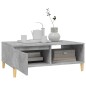 vidaXL Mesa de centro madera contrachapada gris hormigón 90x60x35 cm vidaXL Mesa de centro madera contrachapada gris hormigón 90x60x35 cm