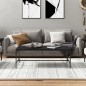 vidaXL Mesa de centro de madera contrachapada negro 100x50x35 cm vidaXL Mesa de centro de madera contrachapada negro 100x50x35 cm