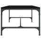 vidaXL Mesa de centro de madera contrachapada negro 100x50x35 cm vidaXL Mesa de centro de madera contrachapada negro 100x50x35 cm