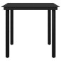 vidaXL Set comedor de jardín 5 pzas y cojines ratán sintético y vidrio vidaXL Set comedor de jardín 5 pzas y cojines ratán sintético y vidrio