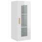 vidaXL Armario de pared colgante blanco brillante 34,5x34x90 cm vidaXL Armario de pared colgante blanco brillante 34,5x34x90 cm