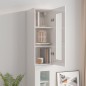 vidaXL Armario de pared colgante blanco brillante 34,5x34x90 cm vidaXL Armario de pared colgante blanco brillante 34,5x34x90 cm