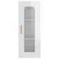 vidaXL Armario de pared colgante blanco brillante 34,5x34x90 cm vidaXL Armario de pared colgante blanco brillante 34,5x34x90 cm
