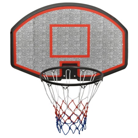 vidaXL Tablero de baloncesto polietileno negro 90x60x2 cm