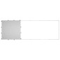 vidaXL Perrera de acero plateado 330x110x110 cm