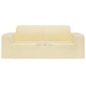 vidaXL Funda elástica para sillón de 2 plazas poliéster jersey crema vidaXL Funda elástica para sillón de 2 plazas poliéster jersey crema