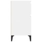 vidaXL Mesitas de noche 2 unidades blanco brillante 40x35x70 cm vidaXL Mesitas de noche 2 unidades blanco brillante 40x35x70 cm