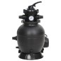 vidaXL Filtro de arena para piscina con prefiltro negro vidaXL Filtro de arena para piscina con prefiltro negro