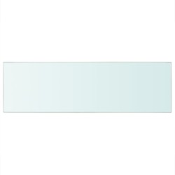 vidaXL Panel de estante vidrio claro 80x25 cm