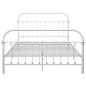 vidaXL Estructura de cama de metal blanco 120x200 cm vidaXL Estructura de cama de metal blanco 120x200 cm