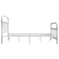 vidaXL Estructura de cama de metal blanco 120x200 cm vidaXL Estructura de cama de metal blanco 120x200 cm