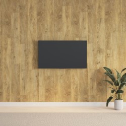 vidaXL Paneles de pared con aspecto de madera PVC marrón 2,06 m²