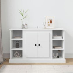 vidaXL Aparador de madera contrachapada blanco 100x35,5x60 cm