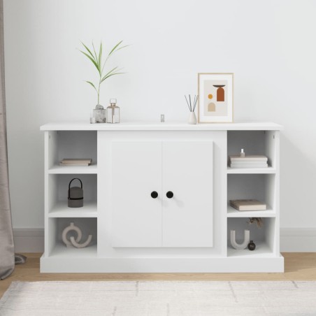 vidaXL Aparador de madera contrachapada blanco 100x35,5x60 cm