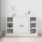 vidaXL Aparador de madera contrachapada blanco 100x35,5x60 cm vidaXL Aparador de madera contrachapada blanco 100x35,5x60 cm