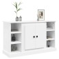 vidaXL Aparador de madera contrachapada blanco 100x35,5x60 cm vidaXL Aparador de madera contrachapada blanco 100x35,5x60 cm