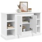 vidaXL Aparador de madera contrachapada blanco 100x35,5x60 cm vidaXL Aparador de madera contrachapada blanco 100x35,5x60 cm