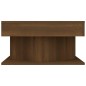 vidaXL Mesa de centro madera contrachapada roble marrón 57x57x30 cm