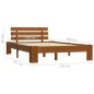 vidaXL Estructura de cama madera maciza pino marrón miel 140x200 cm vidaXL Estructura de cama madera maciza pino marrón miel 140x200 cm