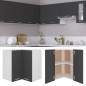 vidaXL Armario colgante esquina madera de ingeniería gris 57x57x60 cm