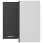 vidaXL Armario colgante esquina madera de ingeniería gris 57x57x60 cm