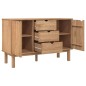 vidaXL Aparador OTTA madera maciza pino 113,5x43x73 cm