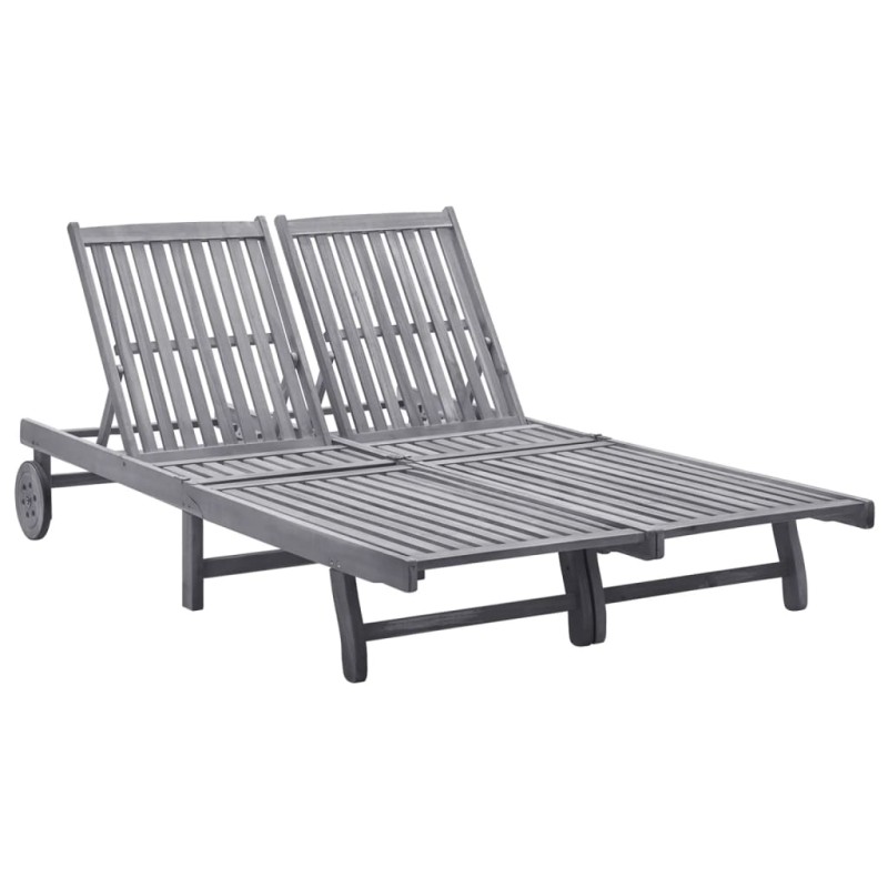 vidaXL Tumbona para 2 personas madera maciza de acacia vidaXL Tumbona para 2 personas madera maciza de acacia